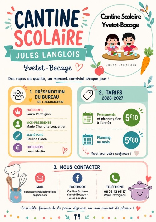 Cantine scolaire 2026-2027